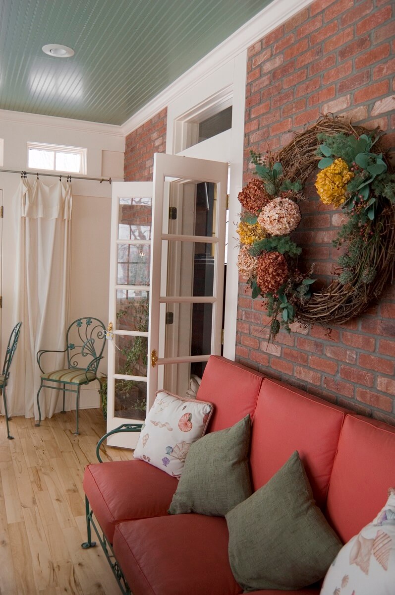 home with wreath